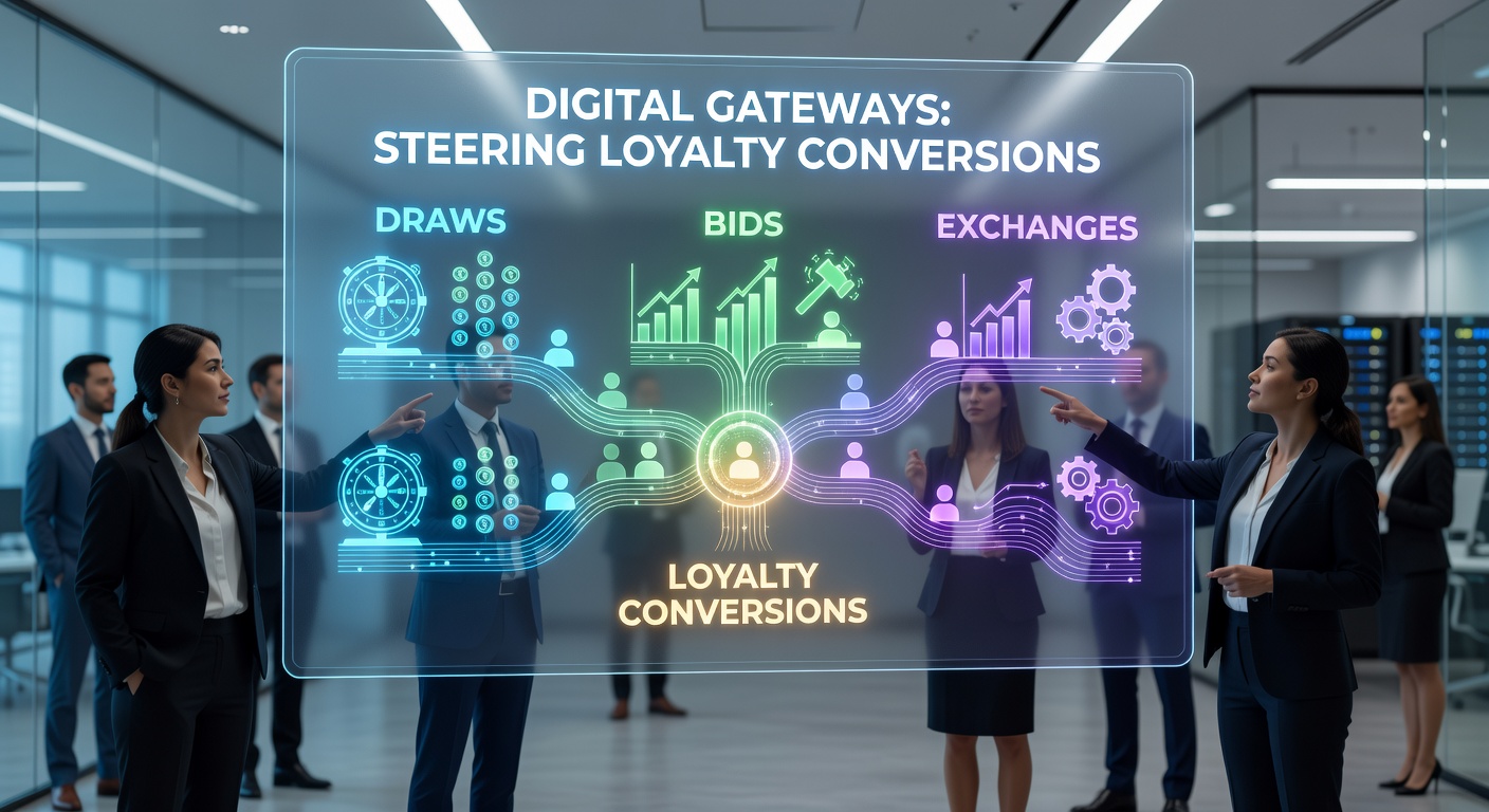 User selecting exchange options on a loyalty platform with points converting to retail and travel rewards