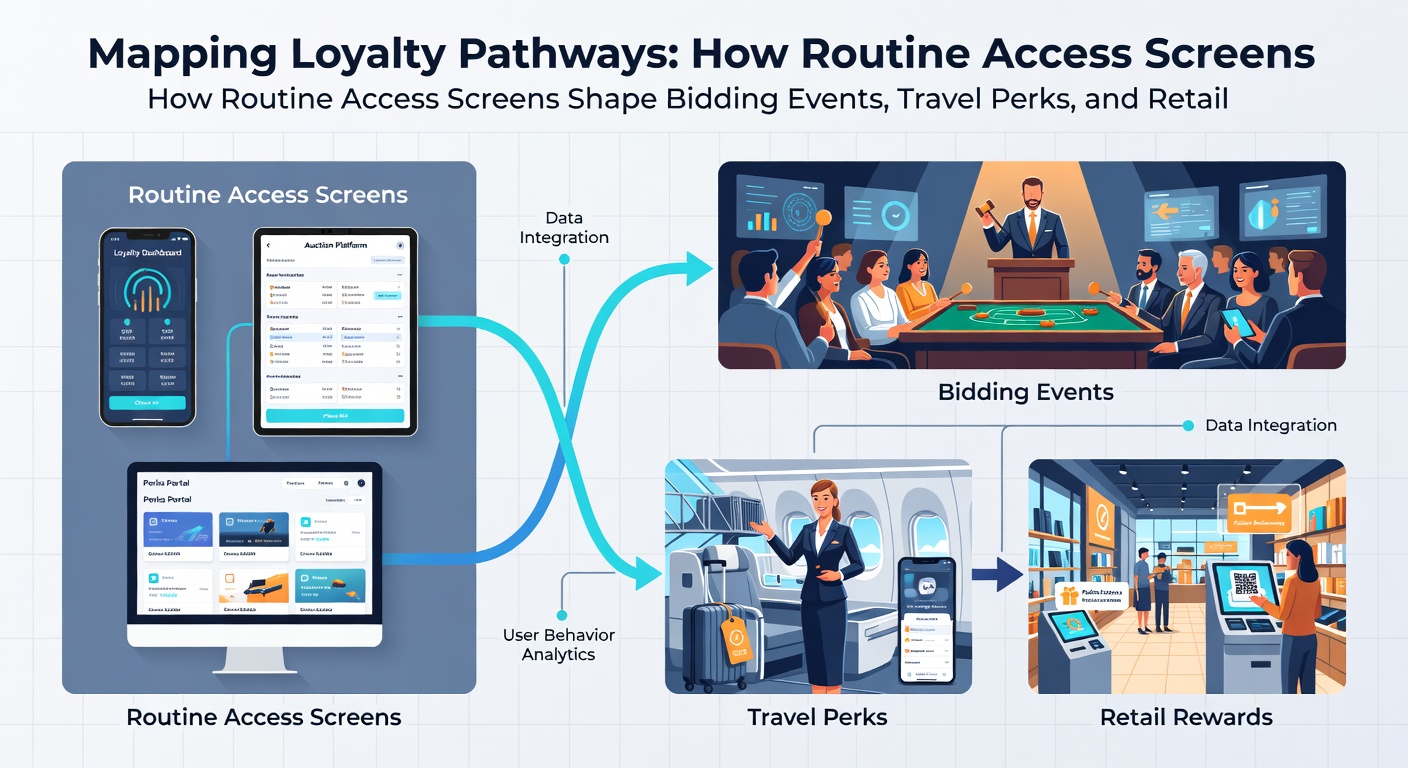 Detailed view of player network pathways connecting auctions with travel and retail redemptions